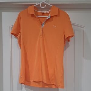 Puma Vibrant Orange Polo Shirt